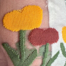 Stopki siateczka zielone w tulipany wzmocnione przeźroczyste