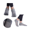 Skarpetki antypoślizgowe sport do joga, fitness, pilates w dziurki szary 35-40