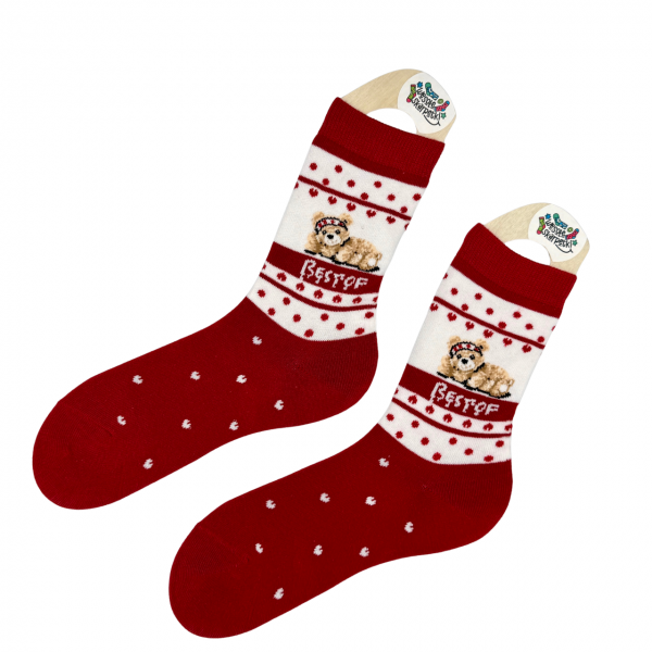 Skarpetki termiczne ciepłe bawełna zimowe wzory sportowe misie 38-42