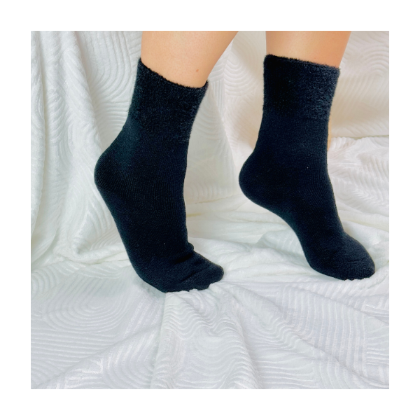 Skarpetki termiczne alpaka grube czarny 35-38
