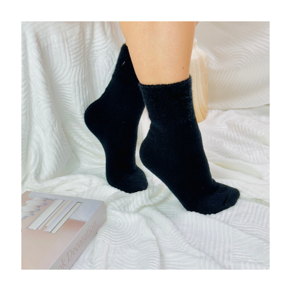 Skarpetki termiczne alpaka grube czarny 35-38