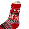Skarpetki angora termiczne ciepłe czerwone zimowe wzory 39-42