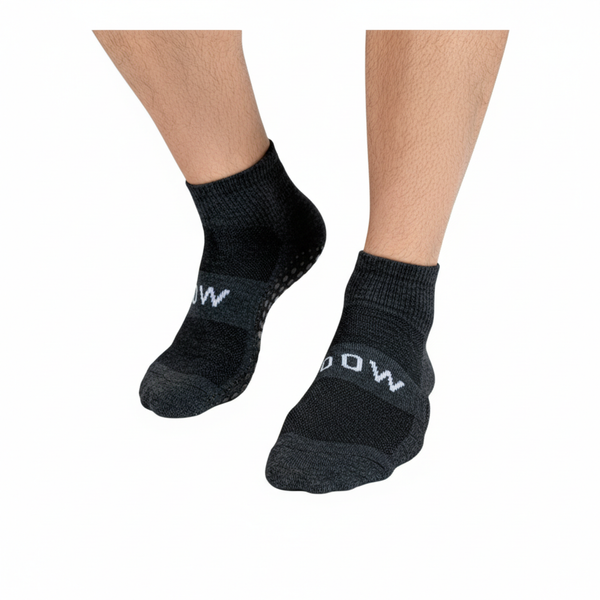 Skarpetki do jogi unisex antypoślizgowe ciemnoszare 43-46