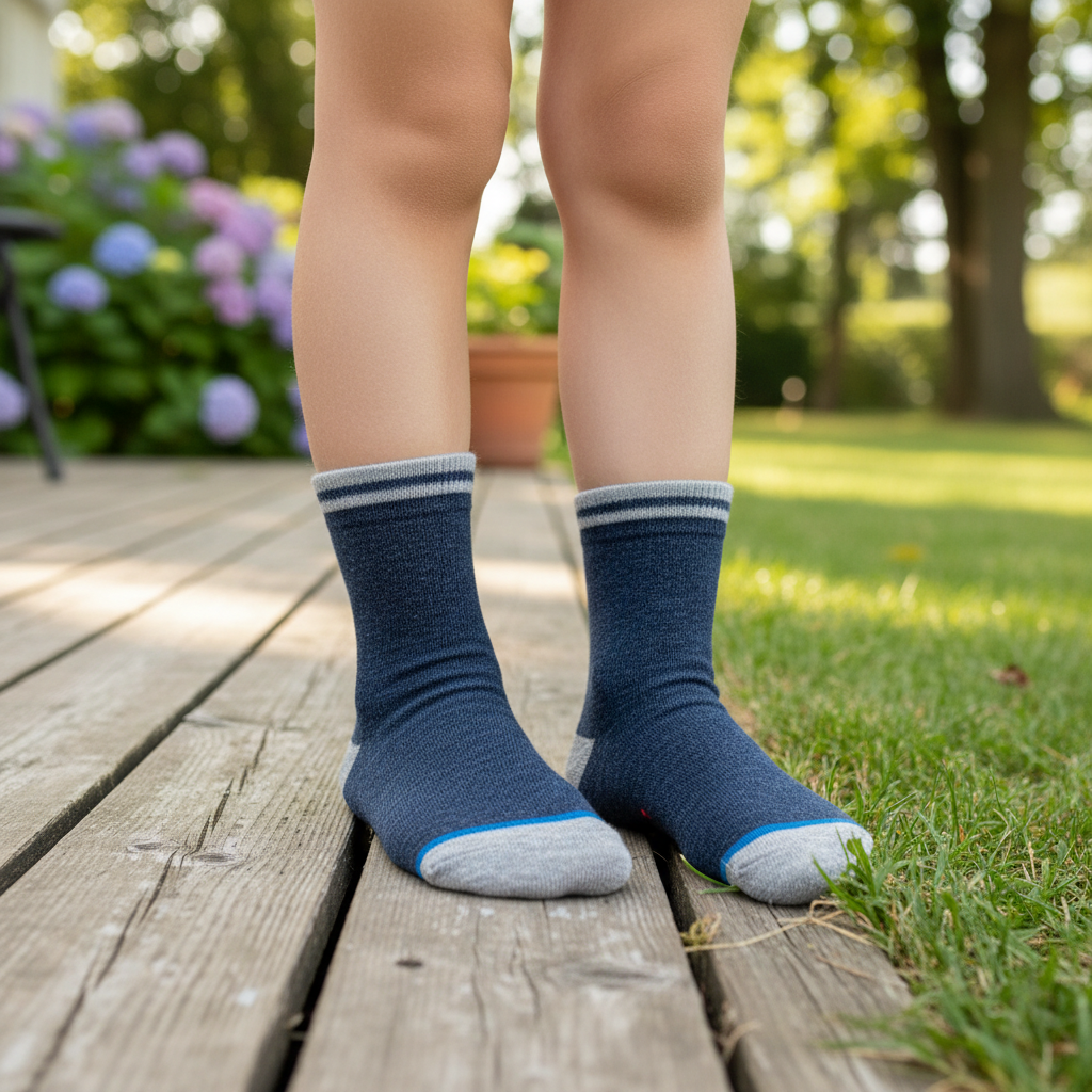 Skarpetki dziecięce 33-35 95% bawełna sportowe stopki garnatowe