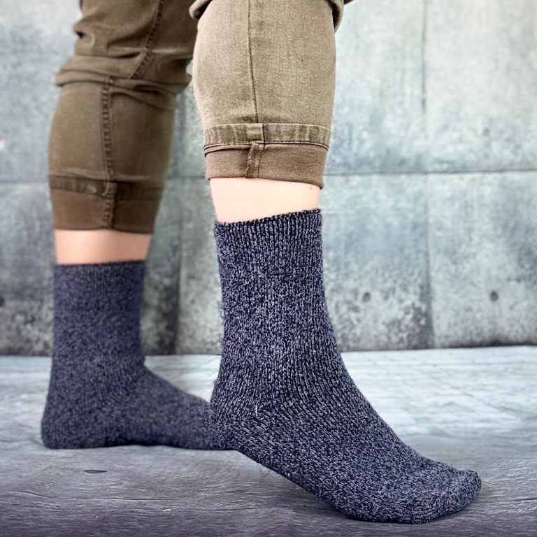 Wełniane skarpetki bezuciskowe unisex – ciepłe i miękkie 35-38
